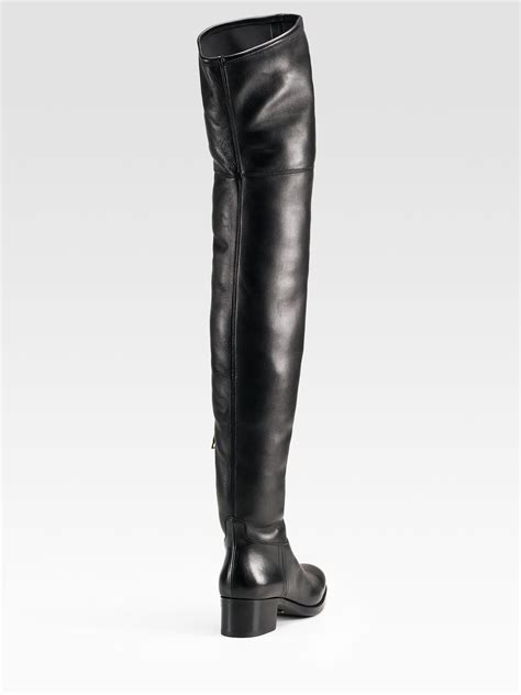 prada boota|Prada thigh high boots.